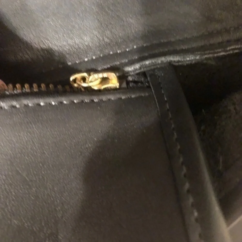 Coach vintage black leather briefcase laptop bag